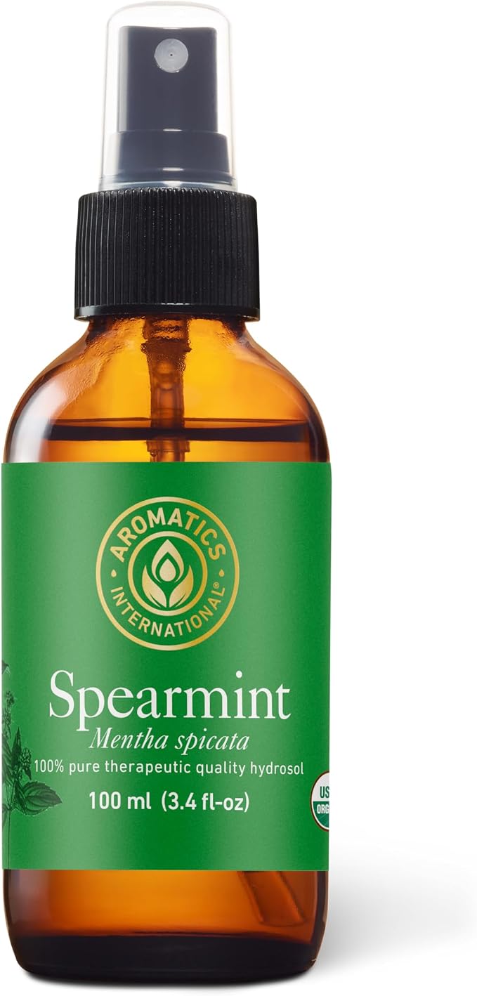 Aromatics International Spearmint Hydrosol 100ml | Refreshing Aromatic Spray by AromaticsInternational