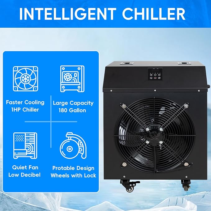 Ice Bath Tub with 1HP Water Chiller, 216 Gallon Inflatable Cold Plunge Tub with - Image 3