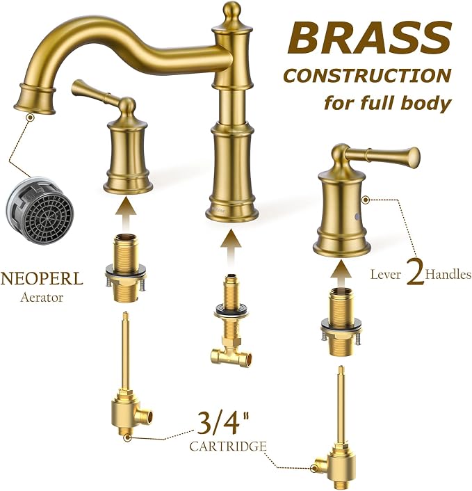 Roman Bathtub Faucet Deck Mount Tub Faucet - Image 6