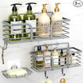 Yougai Shower Caddy 3 Pack, Adhesive Shower Shelf Organizer Rack, Rustproof by Yougai