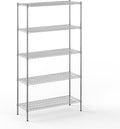 18" Deep x 48" Wide x 86" Height Wire Shelving Kit | 5-Tier | NSF Commercial by Regal+Altair