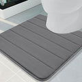 Buganda Memory Foam U-Shaped Contour Toilet Rugs, Non Slip Absorbent, Thick by Buganda