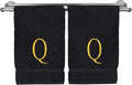 Monogrammed Hand Towel, Personalized Initial Gift, Extra Absorbent 100% Turkish by BareCotton