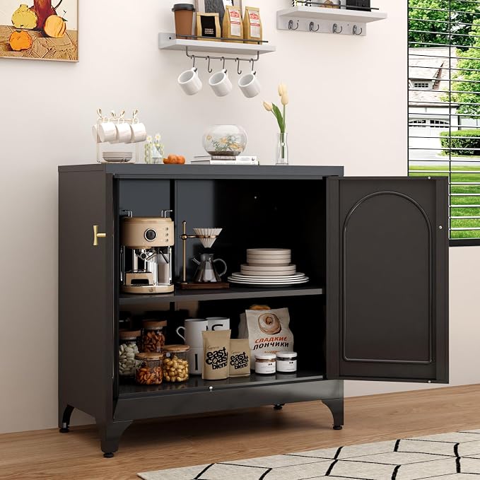 Metal Sideboard Buffet Cabinet - Image 2