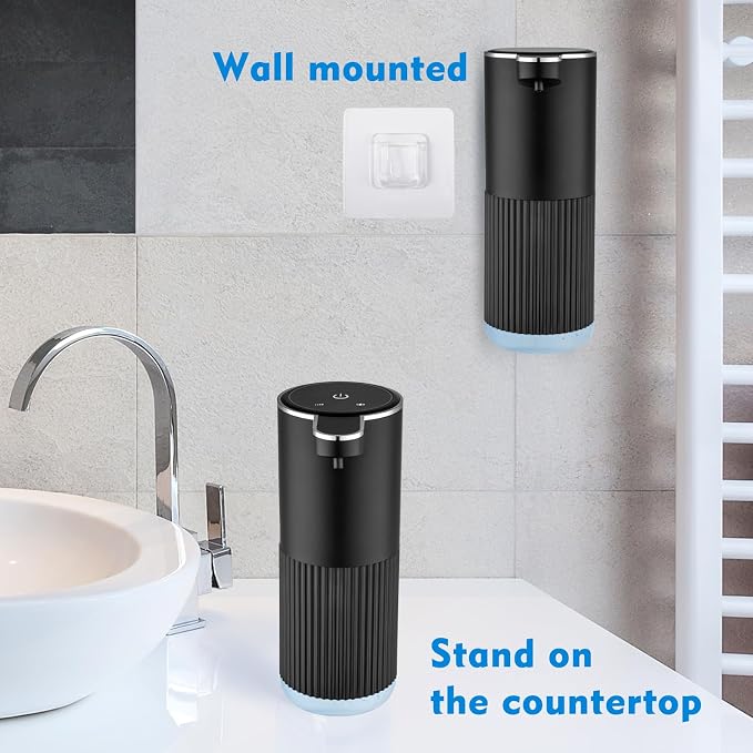 2 Pack Automatic Soap Dispenser Touchless, Rechargeable Foaming Hand Soap - Image 6