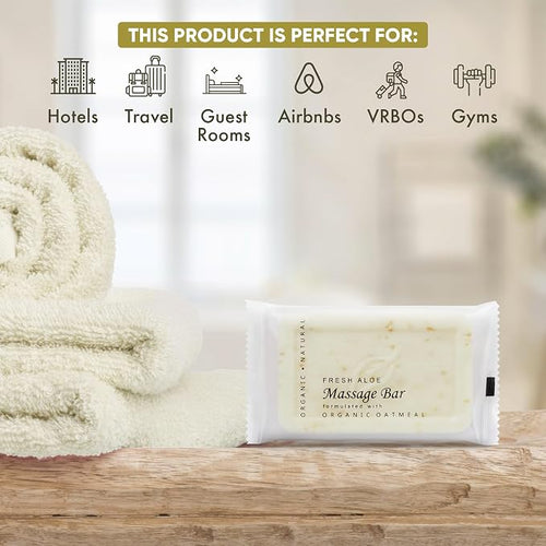 1-Shoppe All-in-Kit Diversified Hospitality Organic Oatmeal Massage Bar Soap - Image 2