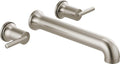 Delta Wall Mount Bathroom Faucet 3 Hole, Brushed Nickel Bathroom Sink Faucet by DeltaFaucet