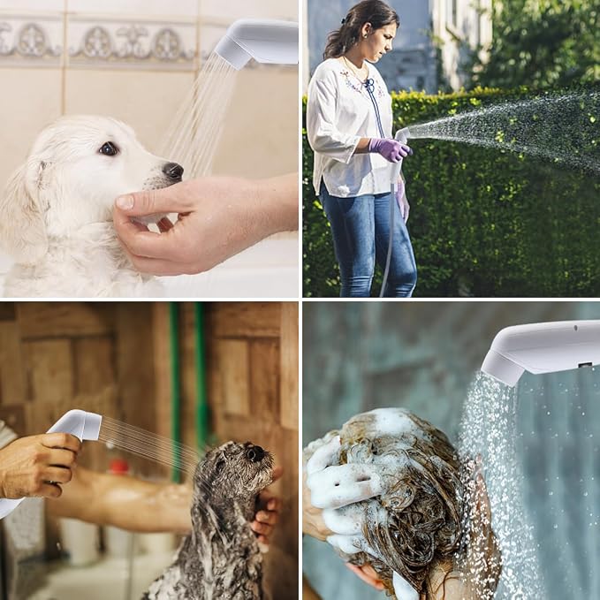 Portable Outdoor Shower, Handheld Electric Shower+8L Water Bag, IPX6 Waterproof - Image 2