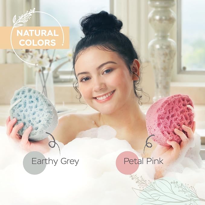 Spongentle Deep Cleansing Body Loofah Sponge, Natural Colors, - Image 7