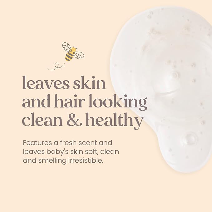 Burt's Bees Baby Shampoo & Wash, Tear Free Soap, Baby Care, 12 Ounce - Image 3