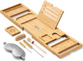 AUTODECO Bathtub Tray, Bamboo Bath Tray by AUTODECO