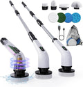 8 in 1 Electric Spin Scrubber for Cleaning Bathroom, 3000mAh Power Scrubber by OnLyee