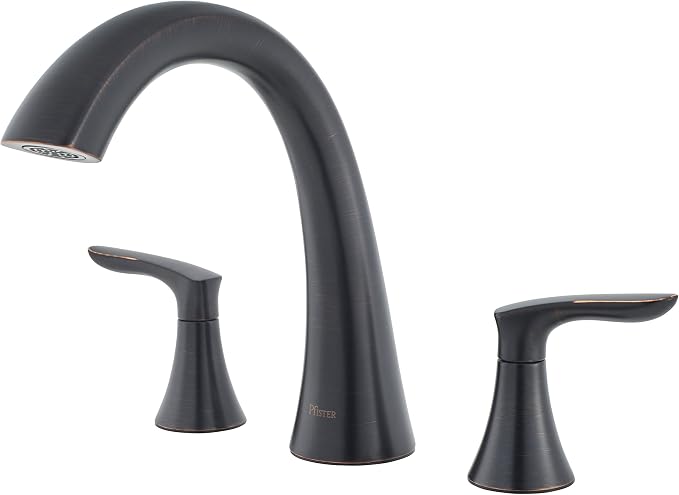 Pfister Weller Roman Tub Trim, Valve Not Included, 3-Hole Install, Tuscan by Pfister