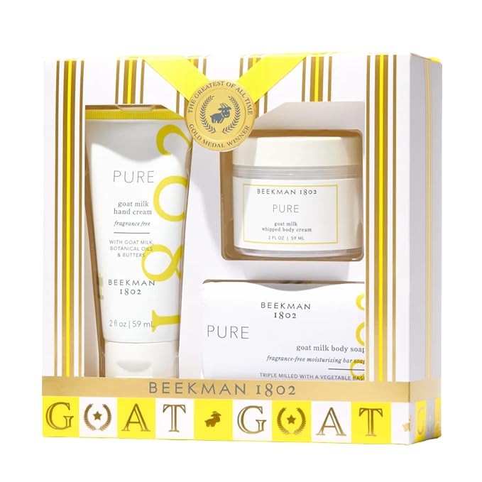 Beekman 1802 The Holiday G.O.A.T. Pure 3-Piece Bodycare Gift Set by Beekman1802