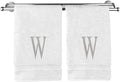Monogrammed Hand Towel, Personalized Initial Gift, Extra Absorbent 100% Turkish by BareCotton