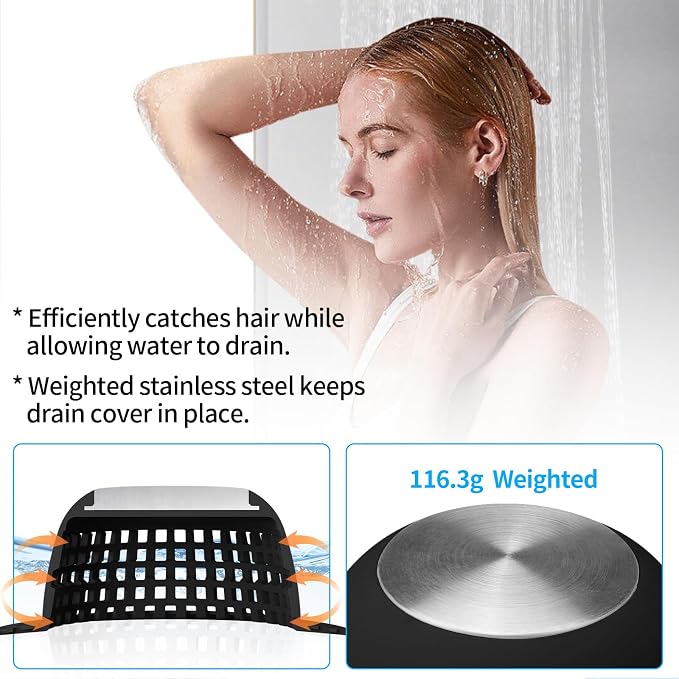 Shower Drain Hair Catcher Bathtub Drain Cover Shower Protector - Image 4