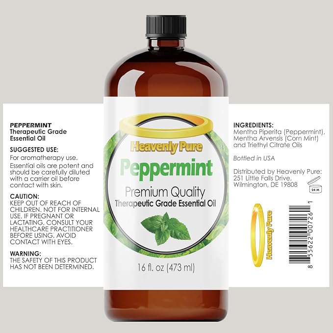 Peppermint Essential Oil – Natural Sweet Mint Aroma – Peppermint Aromatherapy - Image 2