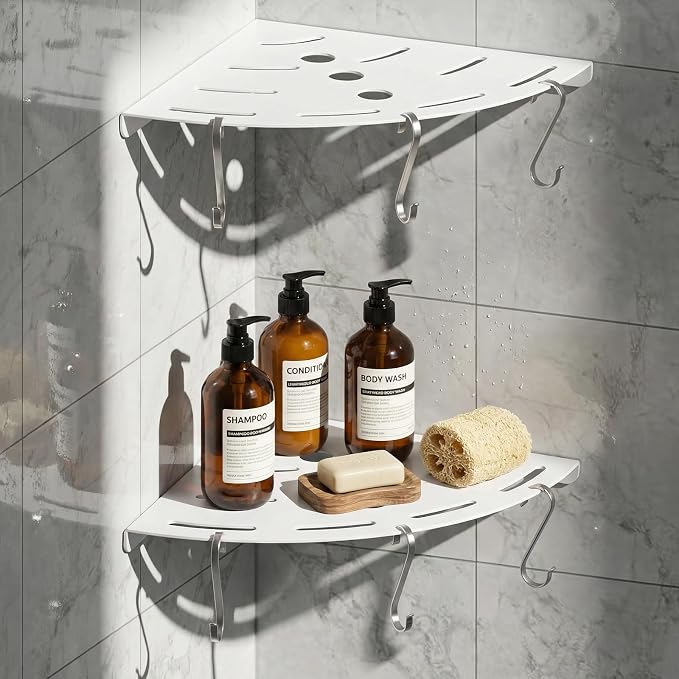 XIHLZYEH Corner Shower Shelves, 2 Pack 304 Stainless Steel Shower Shelf by Unknown