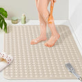 Yolife Extra Large TPE Shower Mat, 47.2" L x 31.5" W Anti Slip Bath Mat by yolife