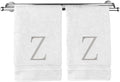 Monogrammed Hand Towel, Personalized Initial Gift, Extra Absorbent 100% Turkish by BareCotton