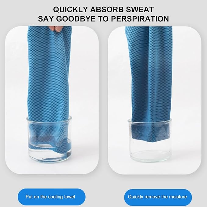 Portable Quick Dry Gym Towel Wicking Workout Cooling - Image 3