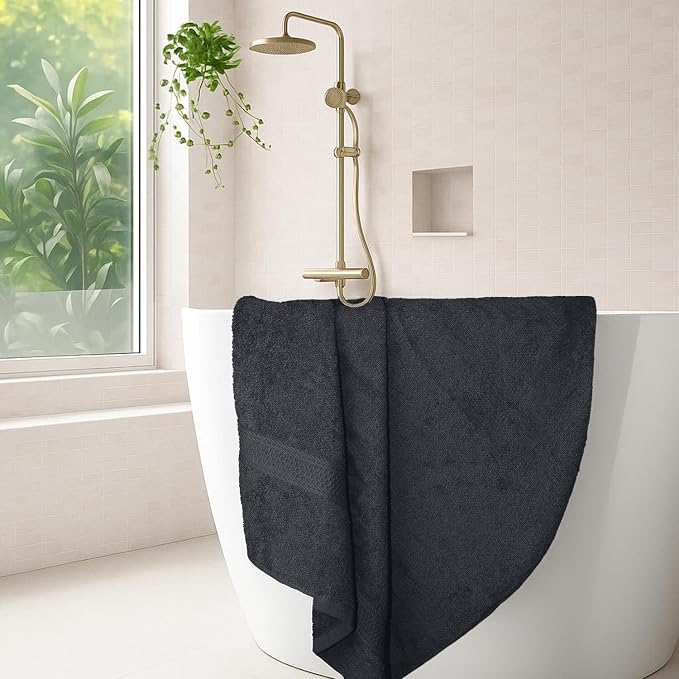 RIVERSIDE 100% Ring Spun Cotton Large Bath Towels Set of 4, 27 x 54 – Quick Dry - Image 2