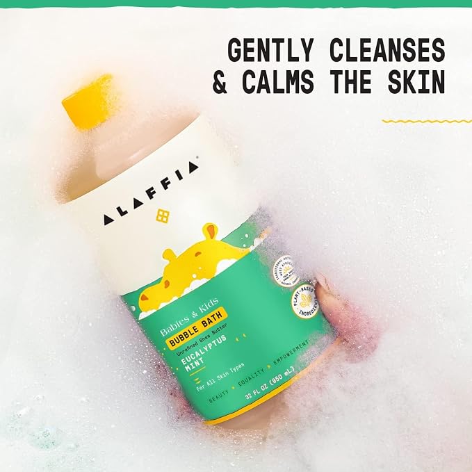 Alaffia Babies & Kids Bubble Bath, Eucalyptus Mint, Pump Included – Gentle - Image 5
