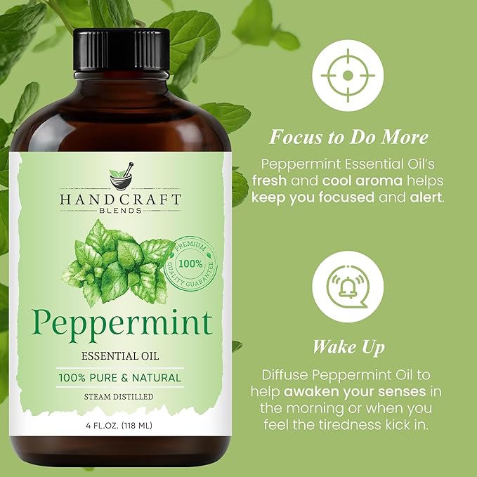 Handcraft Blends Peppermint Essential Oil – Huge 4 Fl Oz – 100% Pure and - Image 5