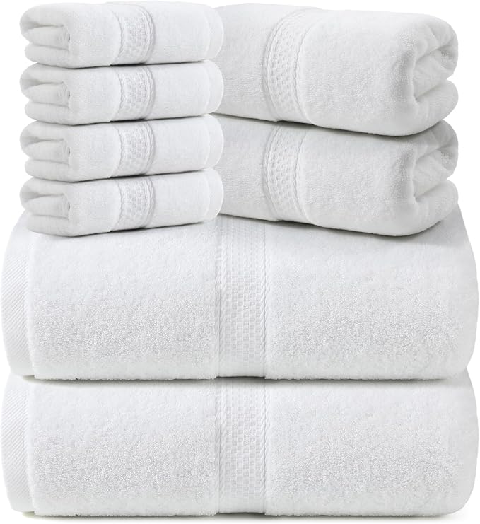 REDKISS Luxury Bath Towel Set of 8 Pieces by REDKISSOnline