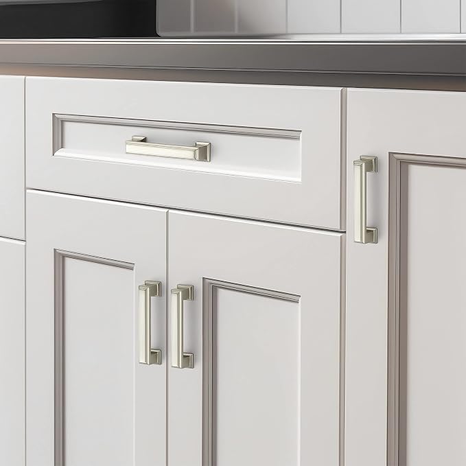 Ravinte Hardware 15 Pack Brushed Nickel Cabinet Pulls, 3 Inch Hole Center Zinc - Image 6