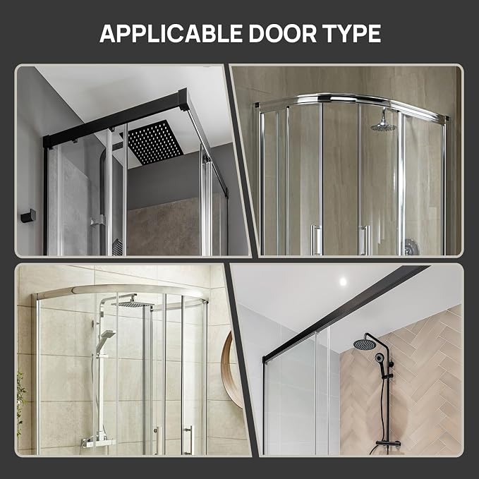 LEVERLOC Over The Door Shower Caddy, Shelf Distance Adjustable Hanging Rack - Image 8