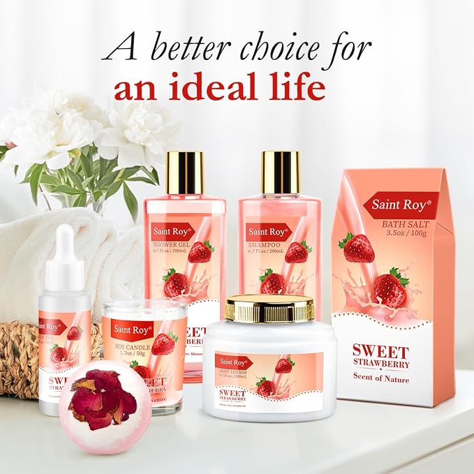 Spa Kit for Women, Bath & Body Gift Set, Luxury Home Spa Bath Gift Basket - Image 5