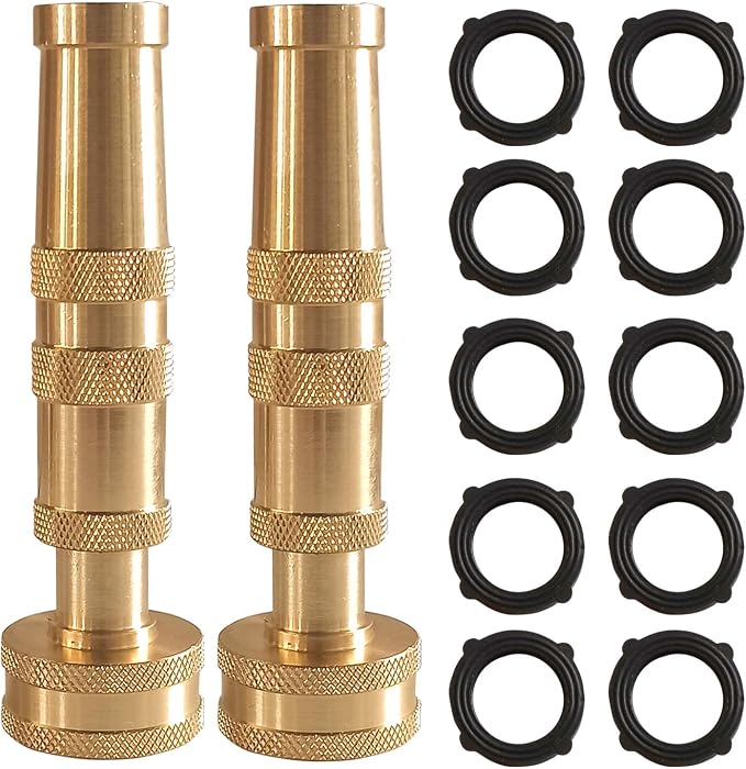 Hourleey Adjustable Twist Hose Nozzle, 2 Pack by Hourleey