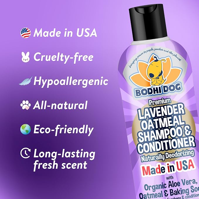 Bodhi Dog Premium Lavender Oatmeal Shampoo & Conditioner - Image 3