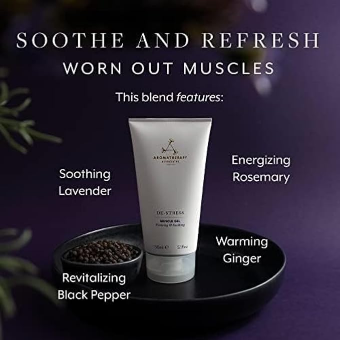 Aromatherapy Associates De-Stress Muscle Gel, Cooling & Warming Massage Gel - Image 3
