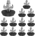 uxcell 1/4"-20 Thread Furniture Feet Levelers, 12Set 19mm L Adjustable by uxcell