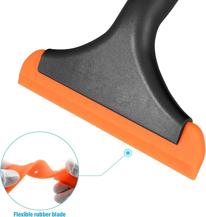 Gomake Small Silicone Squeegee Window Shower Squeegee, Auto Water Blade Squeegee - Image 7