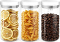 Danbark Set of 3 42oz Airtight Glass Storage Canisters by Unknown