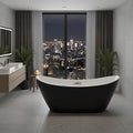 Luxury Acrylic Freestanding Bathtubs 67 Inch – Extra Large Free Standing by Unknown