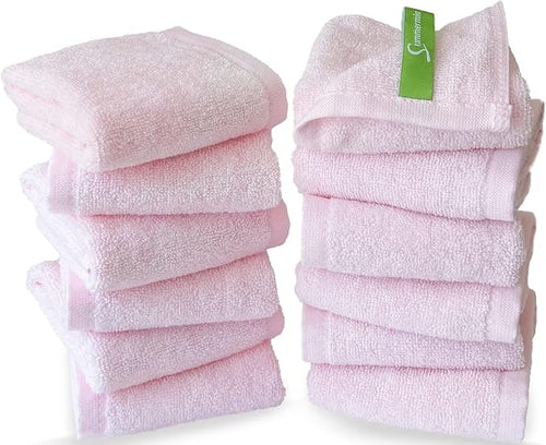 12 Pack Washcloths 13" x 13" by SUMMERMIA