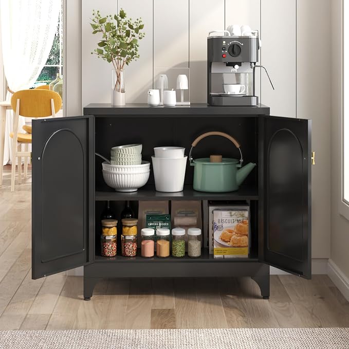 Metal Sideboard Buffet Cabinet - Image 6