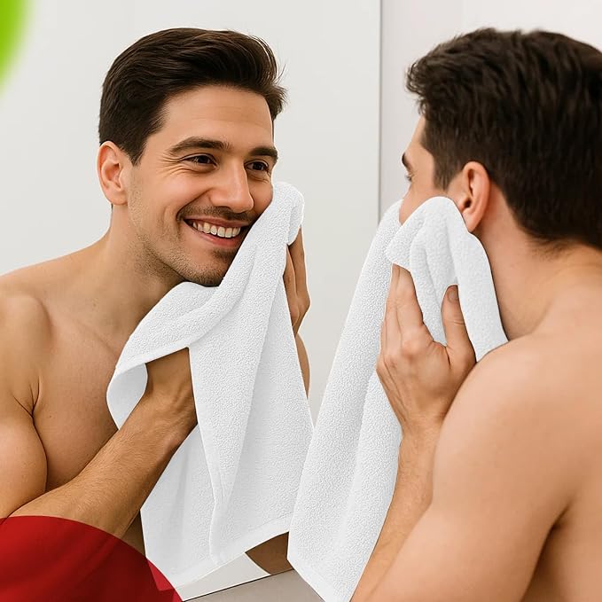 RIVERSIDE 6 Pack Premium Hand Towels Set, 16x28 inches, 100% Ring Spun Cotton - Image 5