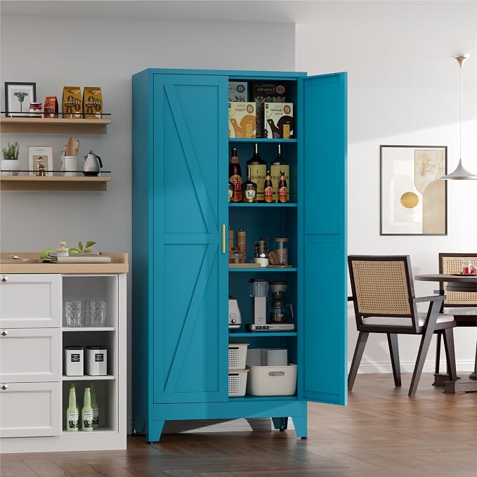71" Metal Storage Cabinet - Image 4