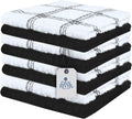 DAN RIVER Premium Dish Cloth 100% Cotton 12 X 12 Inches |Pack of 8|-Ultra Soft by DanRiver