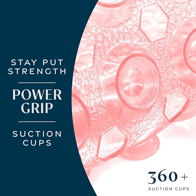 SlipX Solutions Power Grip Bathtub Safety Mat | Precision Grip Technology - Image 2