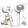 Pet Grooming Brush with Electronic Mist Spray by Eilimy