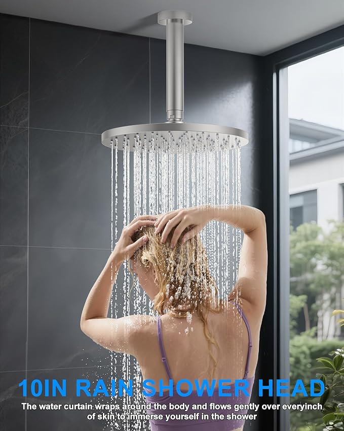 Shower System with Pressure Balance Valve, Brushed Nickel - Image 2