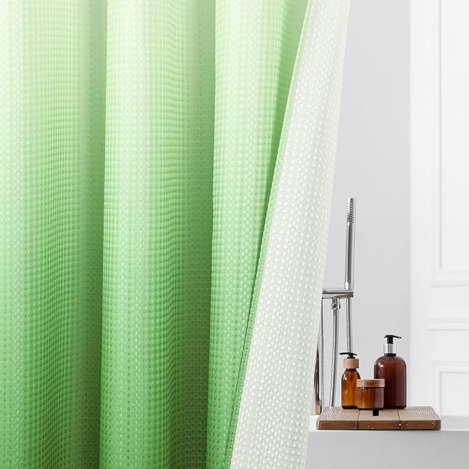 MitoVilla No Hooks Needed Extra Long Shower Curtain Liner Set, 86 inch XL - Image 5