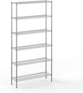 14" Deep x 48" Wide x 96" Height Wire Shelving Kit | 6-Tier | NSF Commercial by Regal+Altair