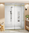 Bathbliss Glass Shower Door 44"-48" Wx60 H, Frameless Sliding Glass Door by Unknown